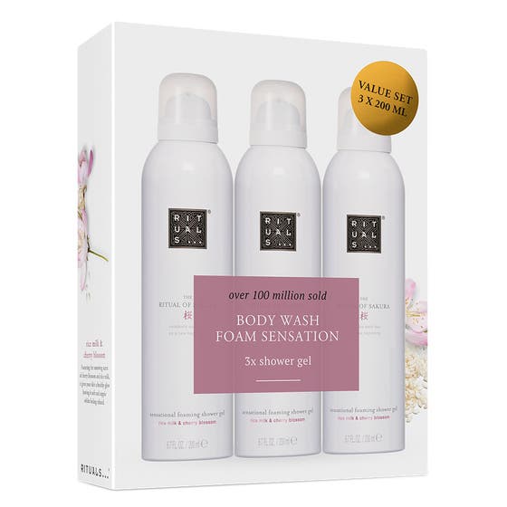 Sakura Shower Foam Value Pack
