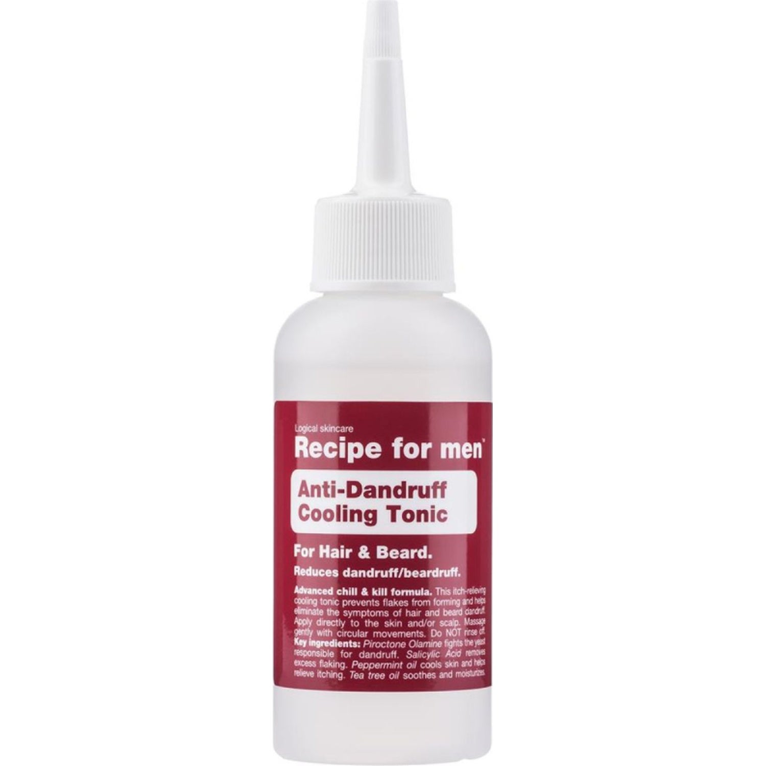 Recipe for men Anti-Dandruff Cooling Tonic kroppsspray & deo dam