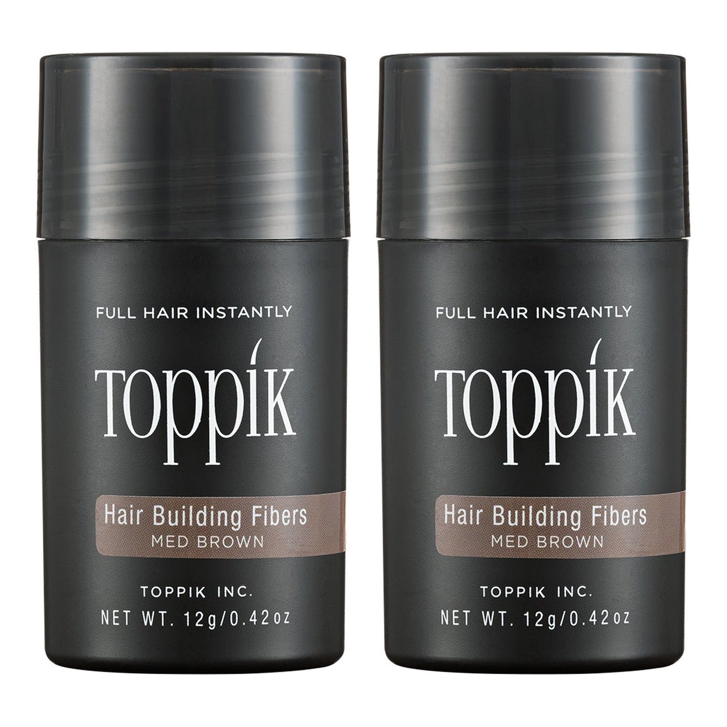 Toppik Hårfibrer Regular Size Medium Brun hårfärg dam – bild 3