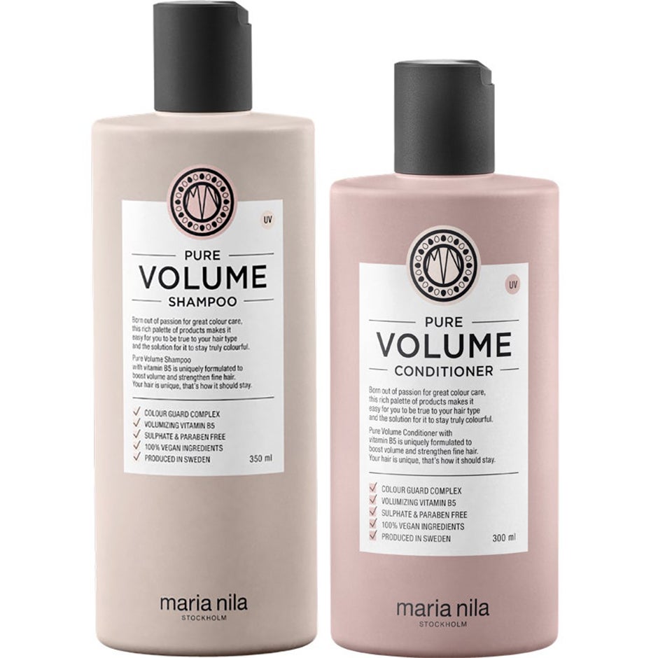 Maria Nila Pure Volume Trio Shampoo 350ml, Conditioner 300ml, Masque schampo & balsam dam – bild 2
