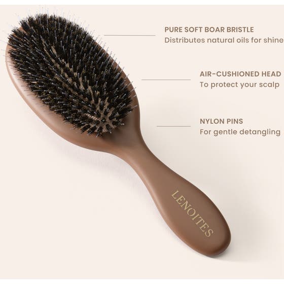 Wild Boar Hair Brush with Cleaning Tool - Limited Edition