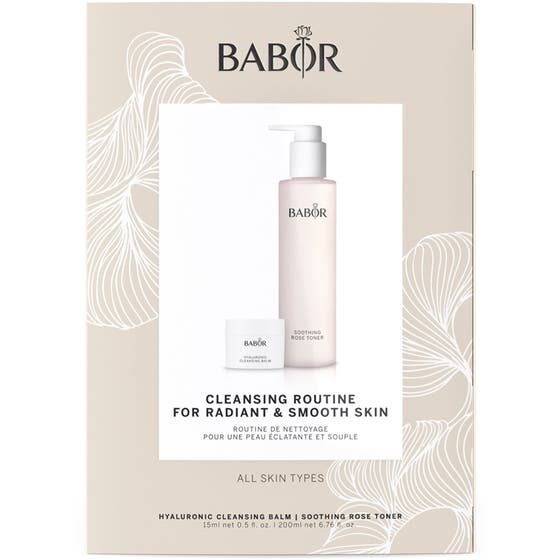 Hyaluronic Cleansing Balm & Soothing Rose Toner