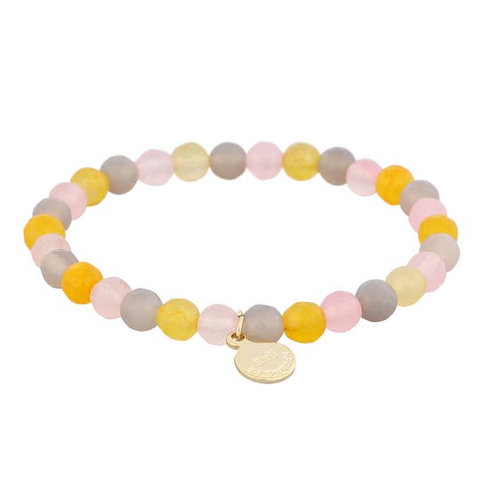 Unnie small elastic brace gold/mix pink