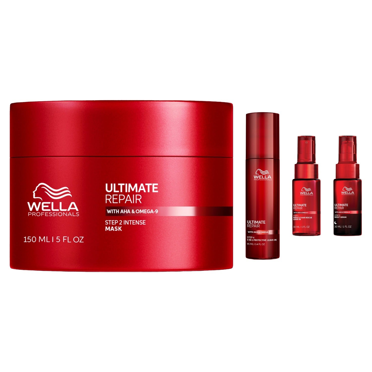 Wella Professionals Ultimate Repair Complete Hair Recovery System Shampoo 250ml, Conditioner 200ml, Mask 150ml, Leave-in 95ml, Rescue schampo & balsam herr – bild 3