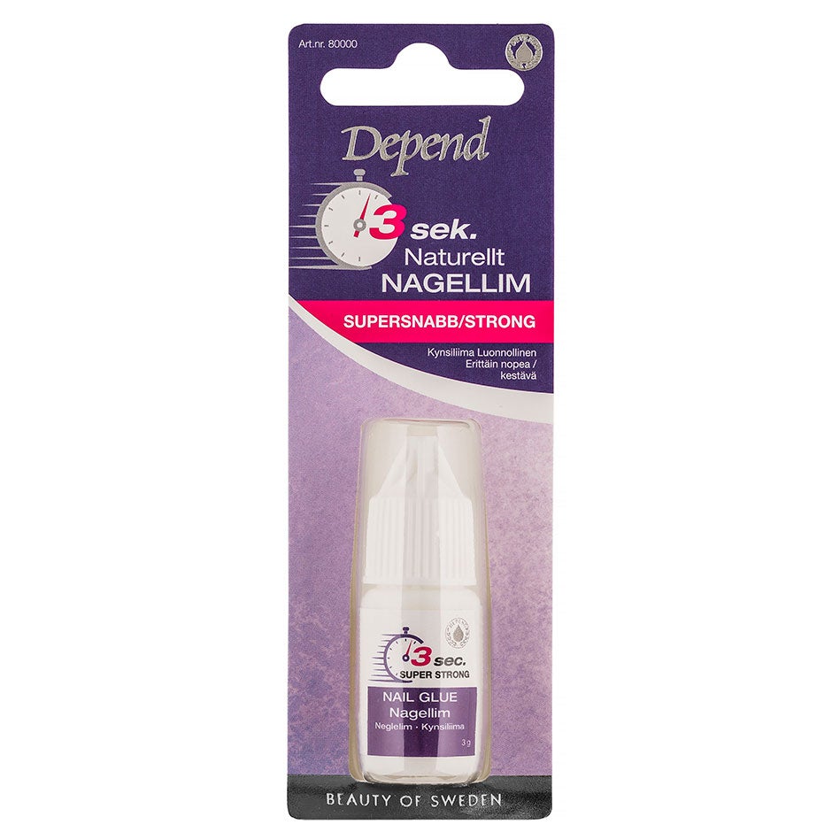 Depend Cosmetic 3 Sek. Naturellt Nagellim nagelprodukter dam – bild 8