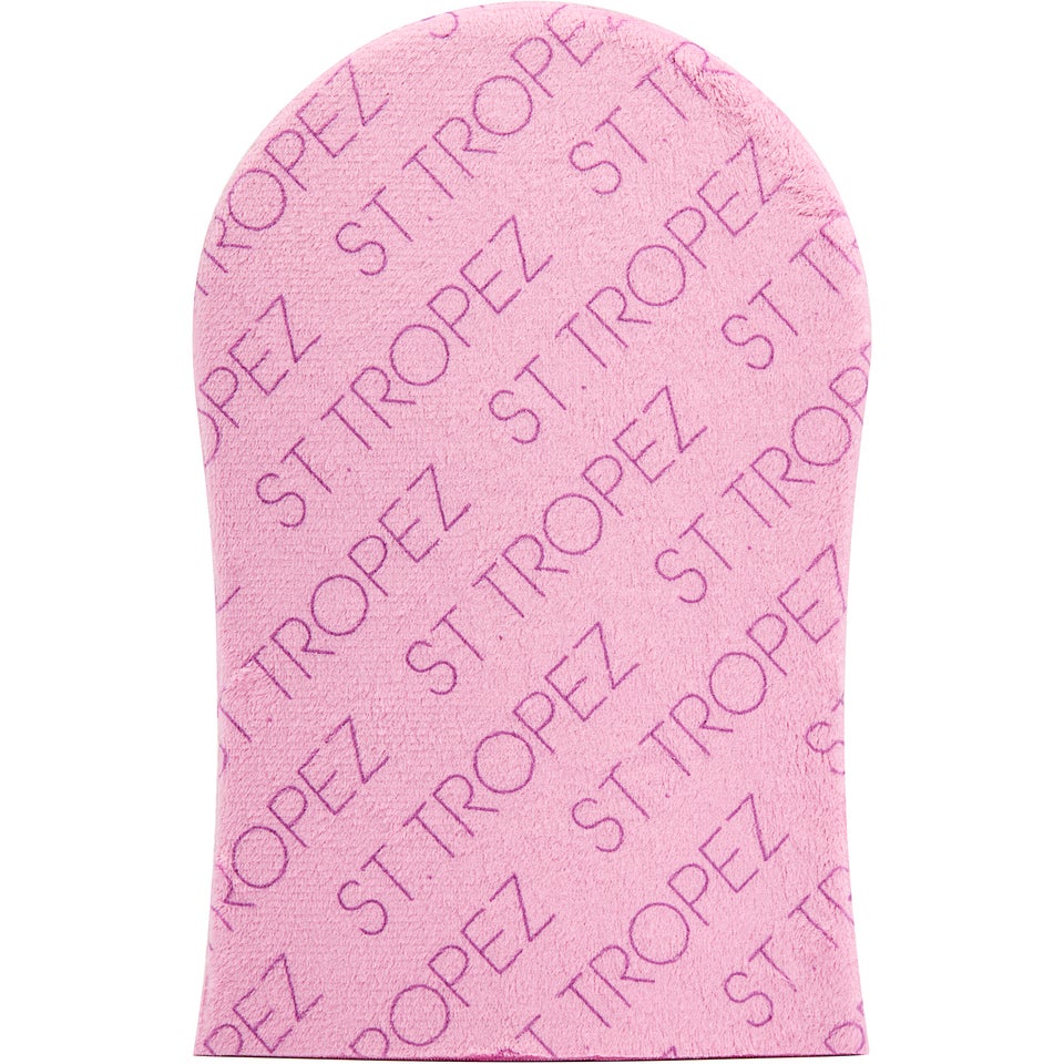 Pink Dual Sided Velvet Luxe Tan Applicator Mitt 23 g