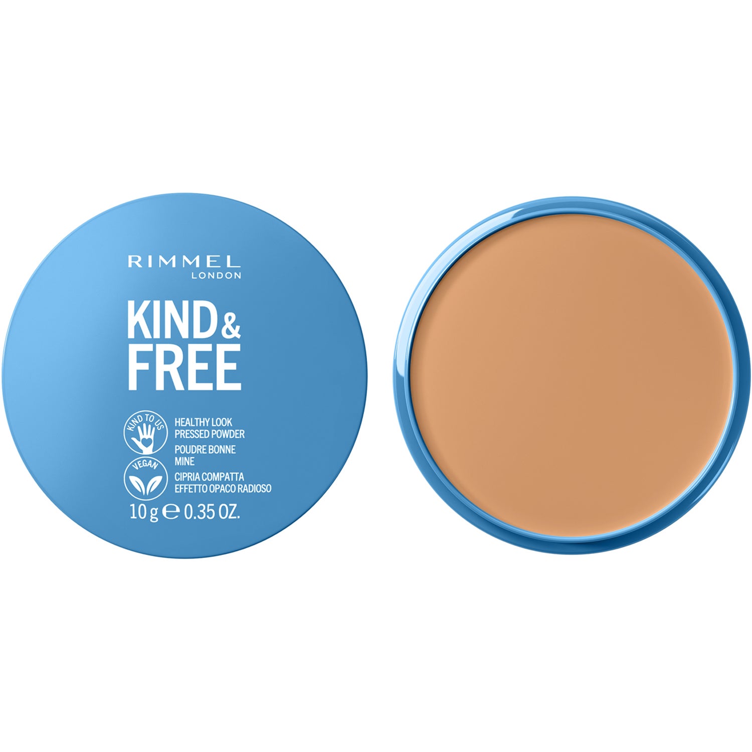 Rimmel London Kind & Free Pressed Powder 10 Fair 10 g puder, rouge & highlighter dam
