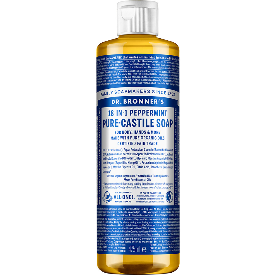 Dr. Bronner's Pure Castile Liquid Soap Peppermint
