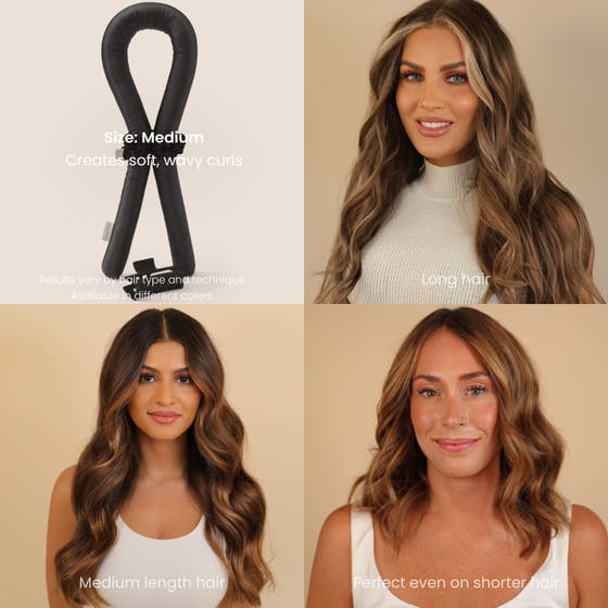 Heatless Curls in Mulberry Silk Medium