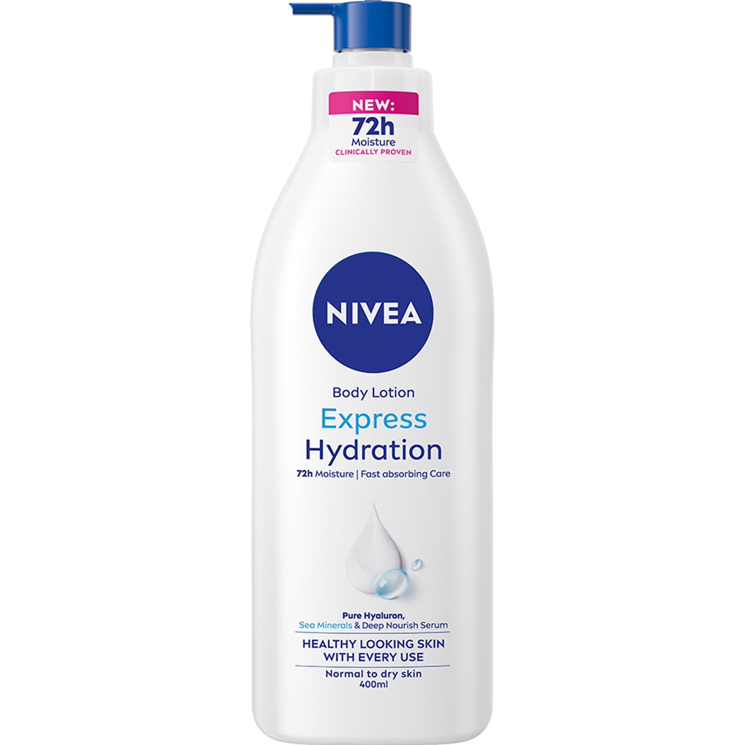 NIVEA Express Hydration Body Lotion Pump 400 ml billede