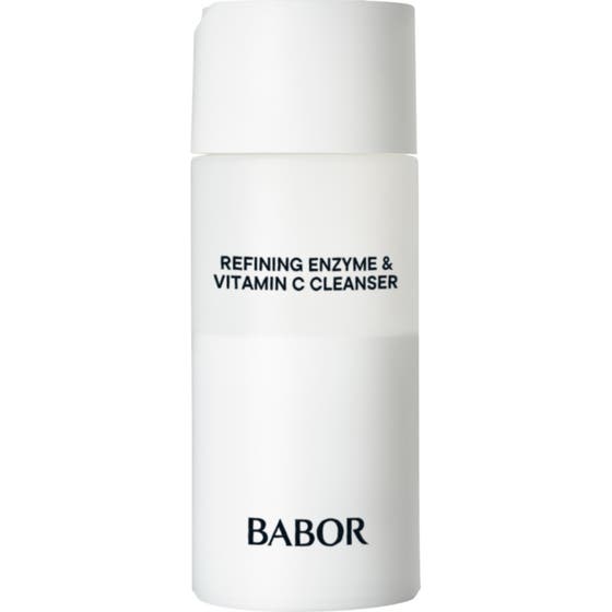 Babor Refining Enzyme & Vitamin C Cleanser 75 g eksfolierende ansigtsrens i hvid flaske med vitamin C