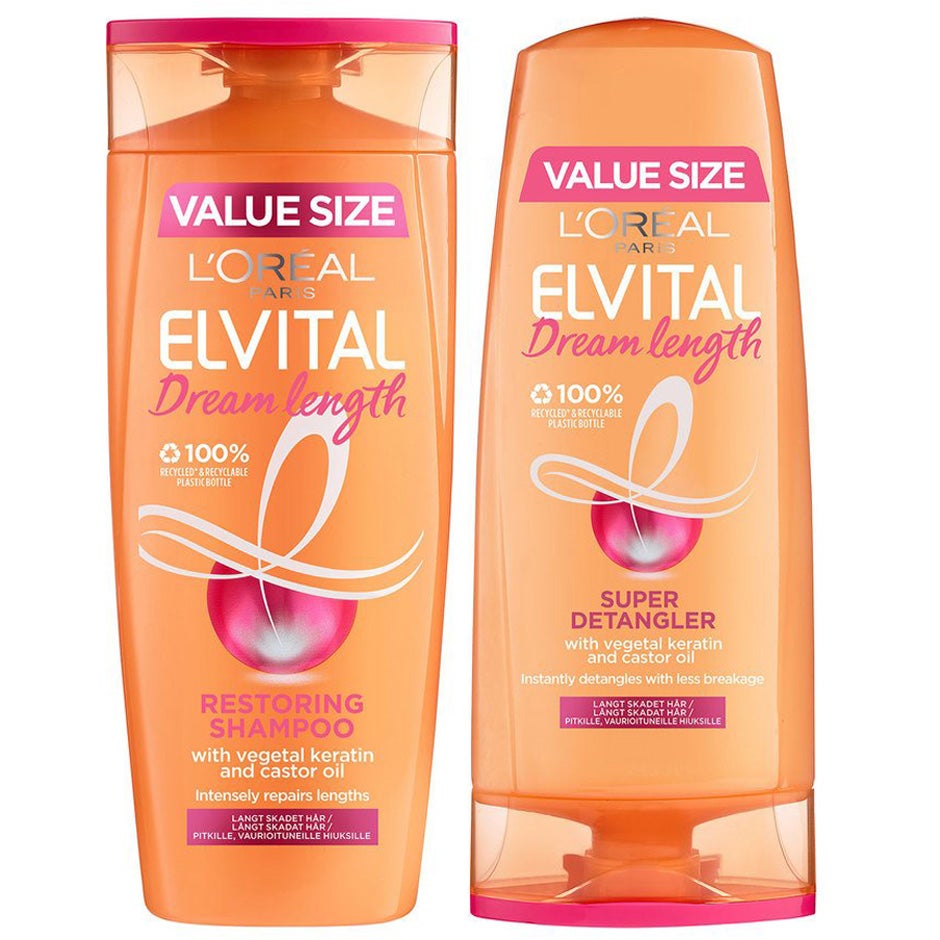 Produktfoto för L'Oréal Paris Elvital Dream Length Shampoo 400 ml