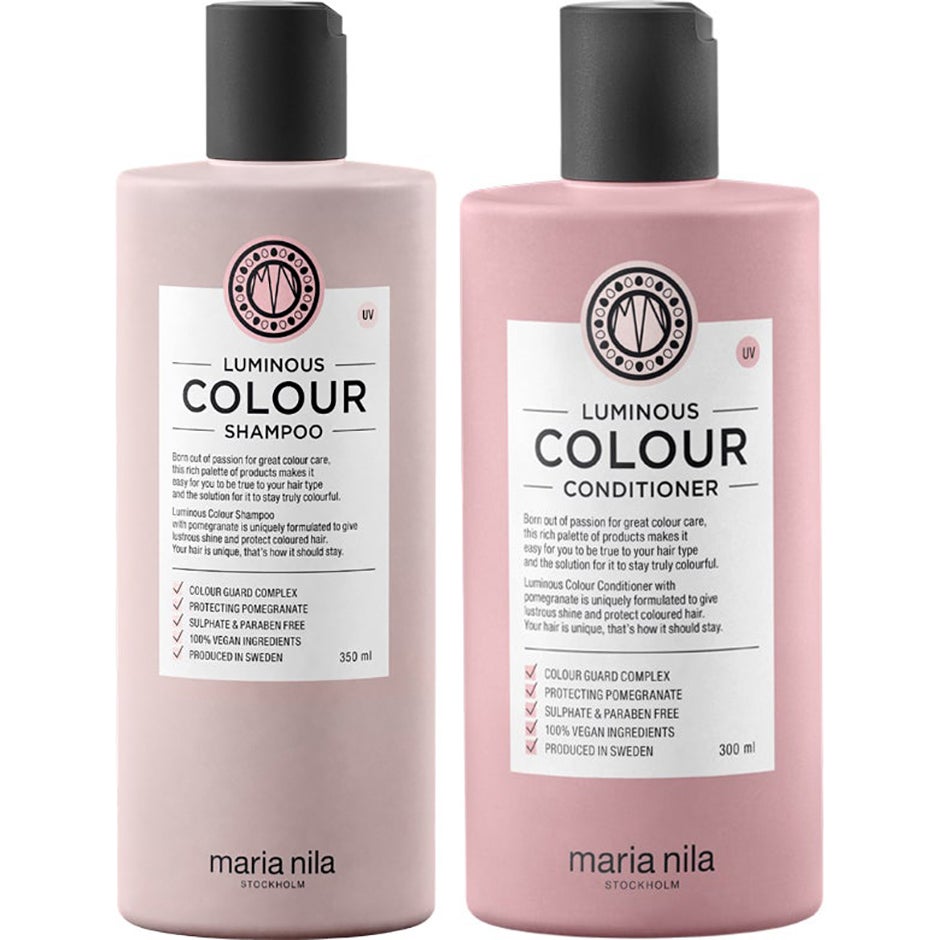 Maria Nila Luminous Color Set Shampoo 350ml, Conditioner 300ml - 650 ml