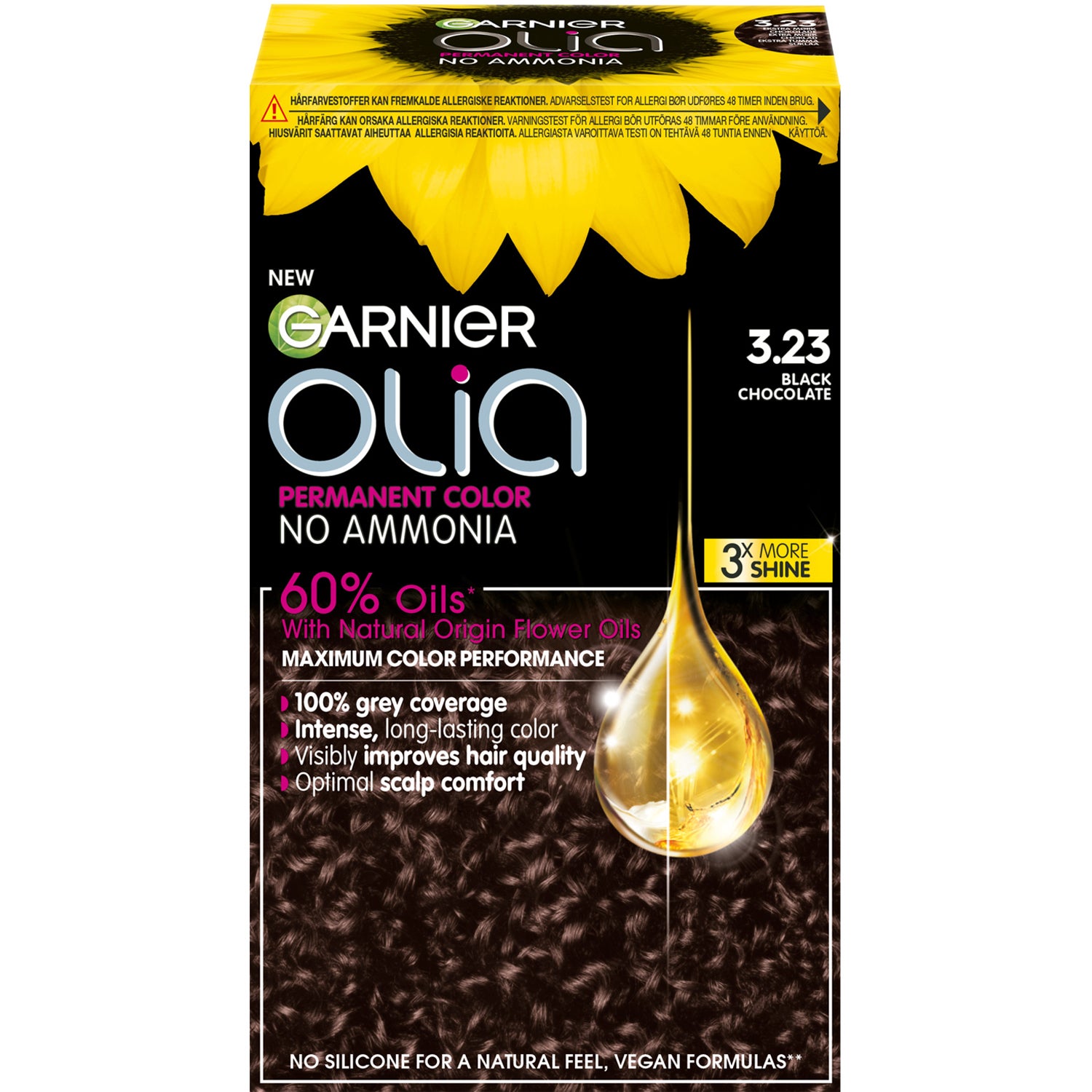Garnier Olia 3.23 Black Chocolate 1 pcs