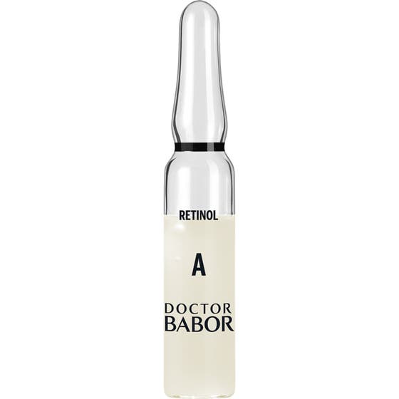 Doctor Babor Renewal Ampoule Serum Concentrate 7x2 ml fornyende retinolserum i hvit eske med preget ampullesilhuett