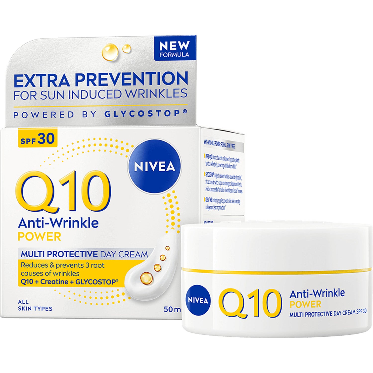 NIVEA Q10 Power Firming Day Cream SPF30 Anti-Wrinkle Moisturizing Day Cream SPF30 - 50 ml billede