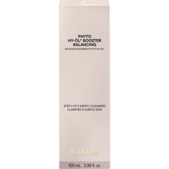 Babor Phyto HY-ÖL Booster Balancing 100 ml balancerende ansigtsrens i beige æske der giver klar hud