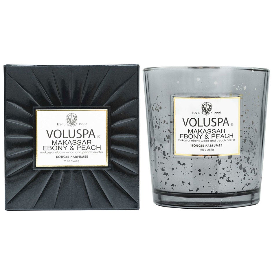 Voluspa Classic Boxed Candle Makassar Ebony & Peach 255g