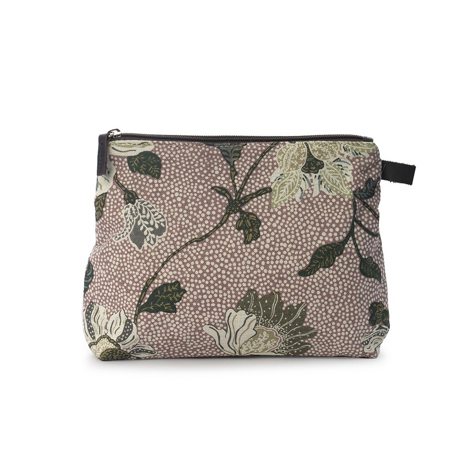 Cosmetic Medium Flower Linen Black 23x19x6 cm 1 pcs