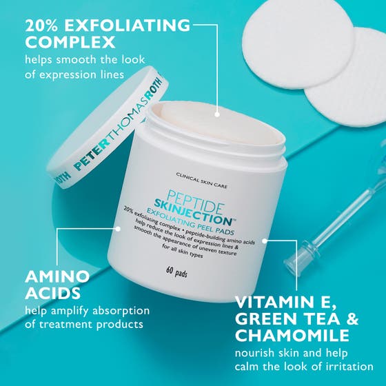 Peptide Skinjection™ Exfoliating Peel Pads