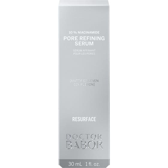 Babor Doctor Babor Pore Refining Serum 30 ml ansiktsserum med 10 % niacinamide gir matt hud i sølvfarget eske