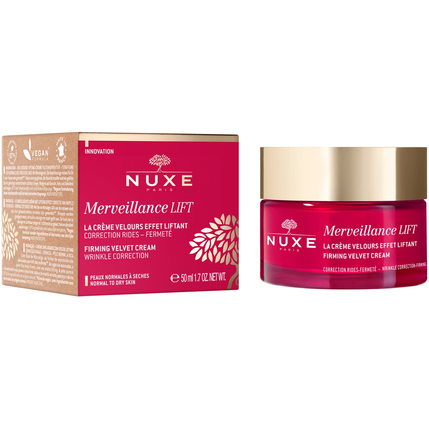 Nuxe Merveillance LIFT Firming Velvet Cream Wrinkle Correction ansiktskräm & serum dam