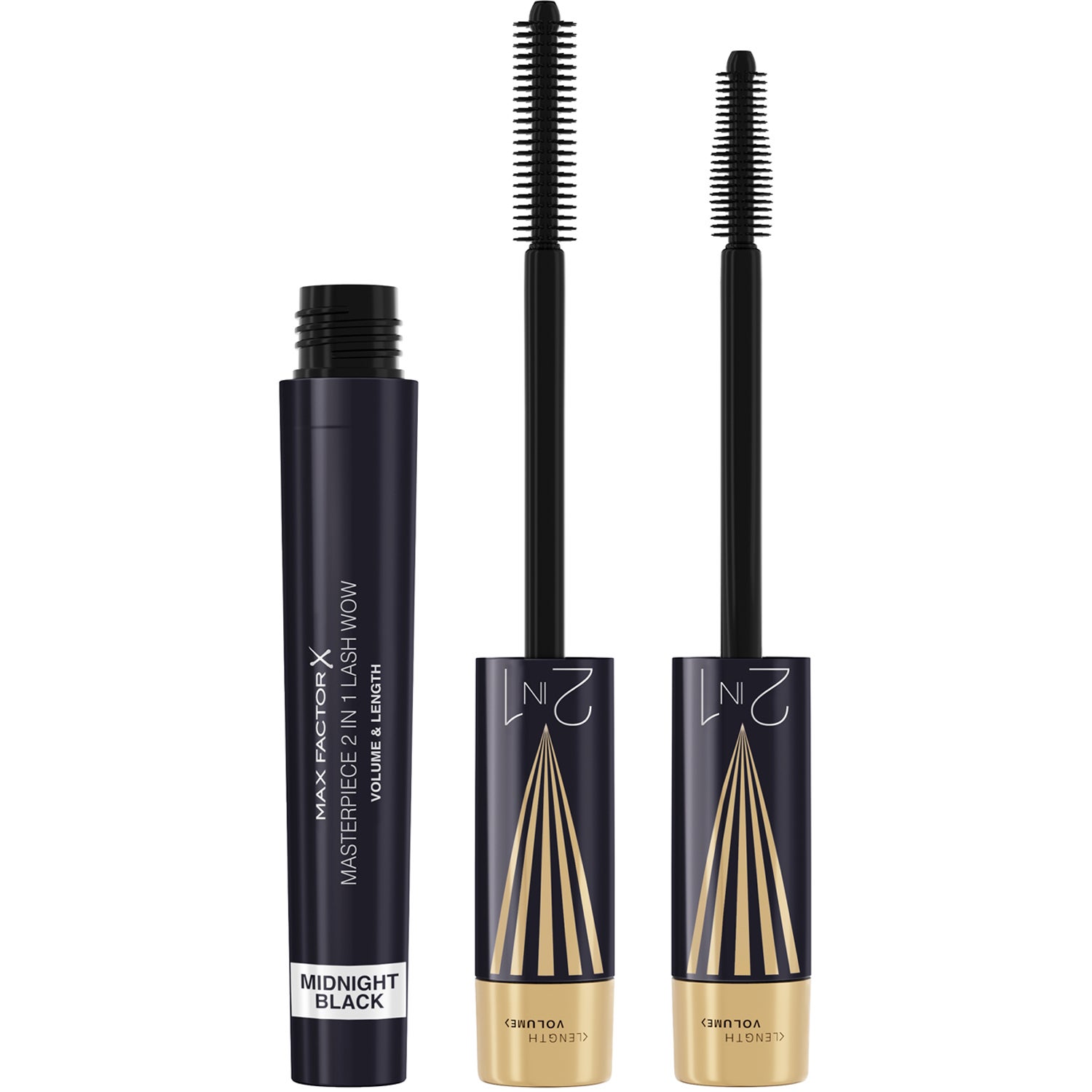 Max Factor Masterpiece 2in1 Lash Wow Midnight Black - 7 ml billede