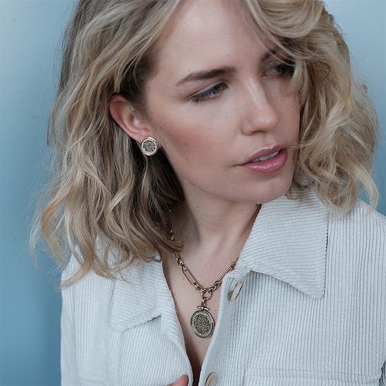 Coins Of Relief Bunch Necklace