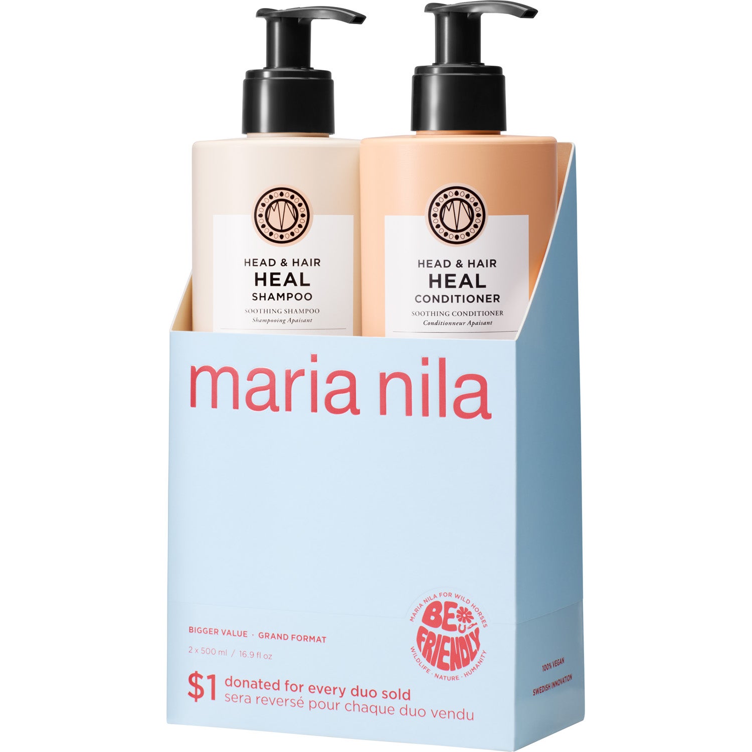 Maria Nila Heal Duo Bundle Shampoo 500 ml & Conditioner 500 ml - 1000 ml