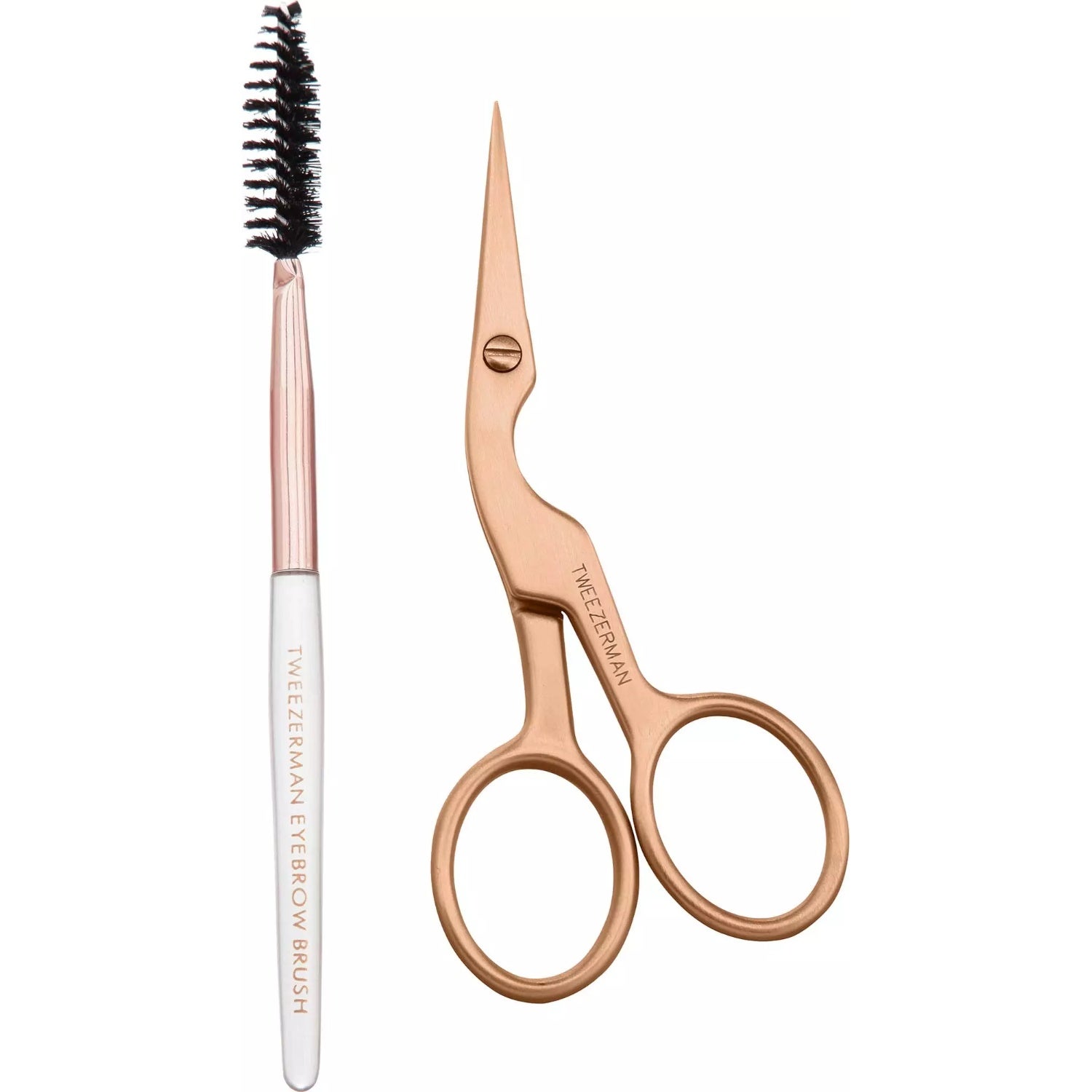 Tweezerman Retail Rose Gold Brow Shaping Scissors & Brush ögonbryn dam – bild 8