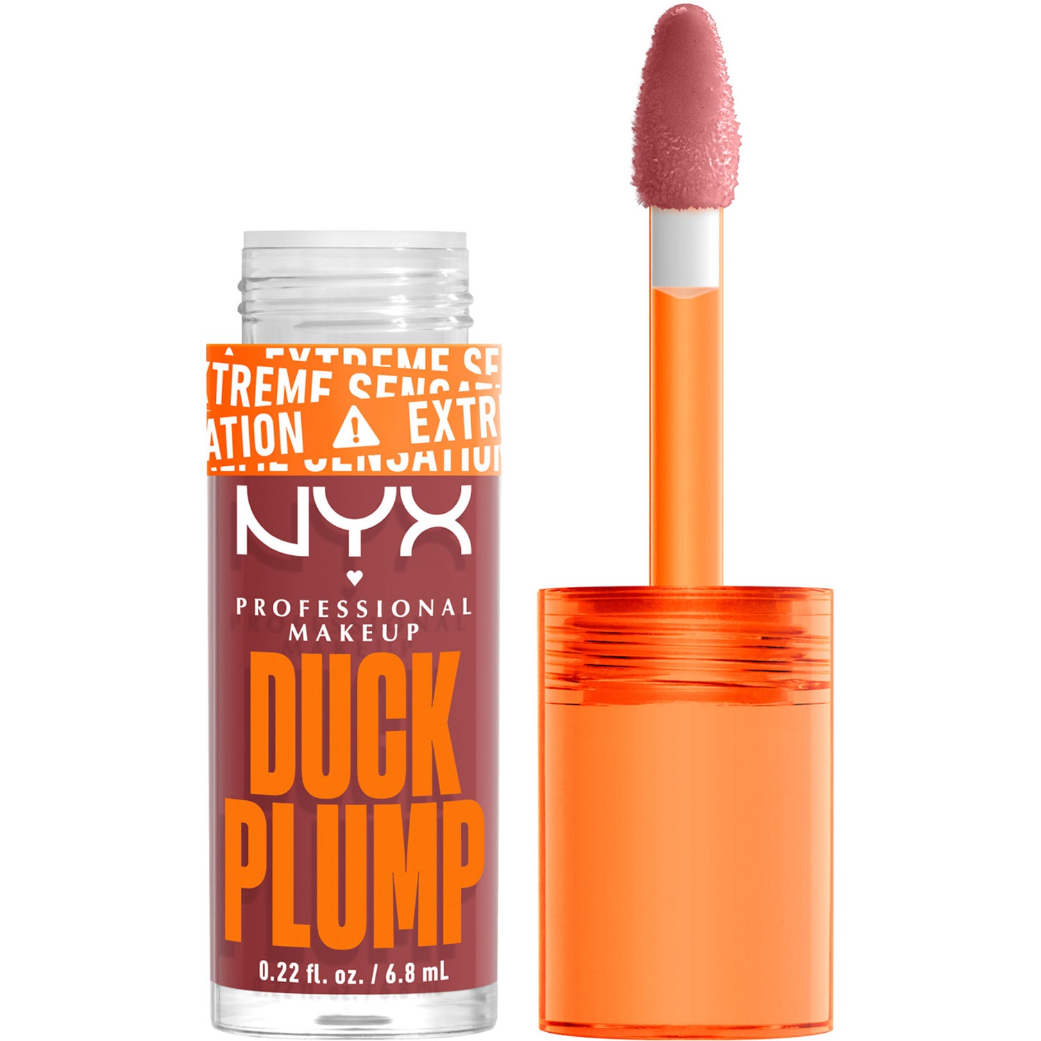 NYX Professional Makeup Duck Plump Lip Lacquer 08 Mauve Out Of My Way - 7 ml billede