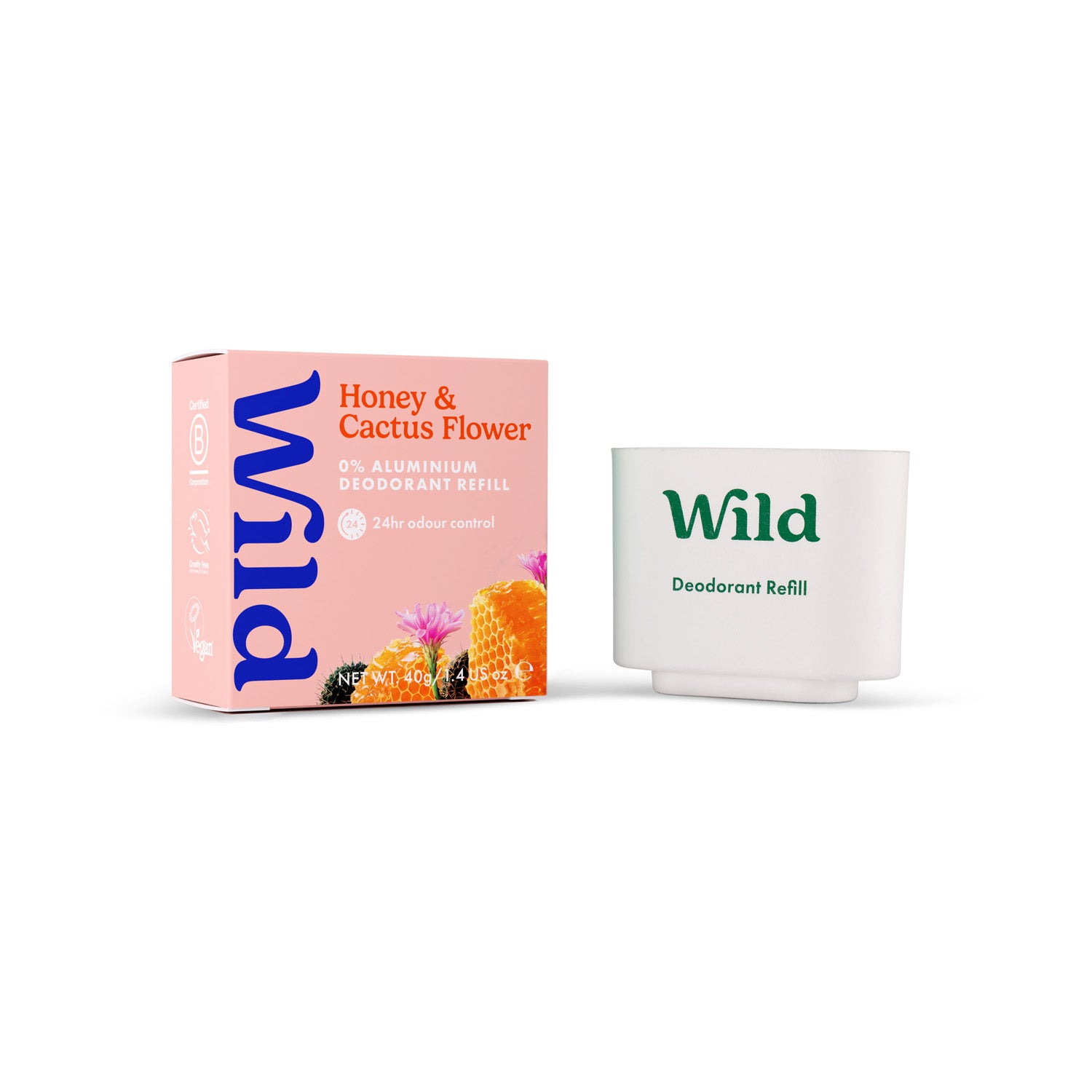 Wild Deo Stick Refill Honey Cactus Flower - 40 g billede