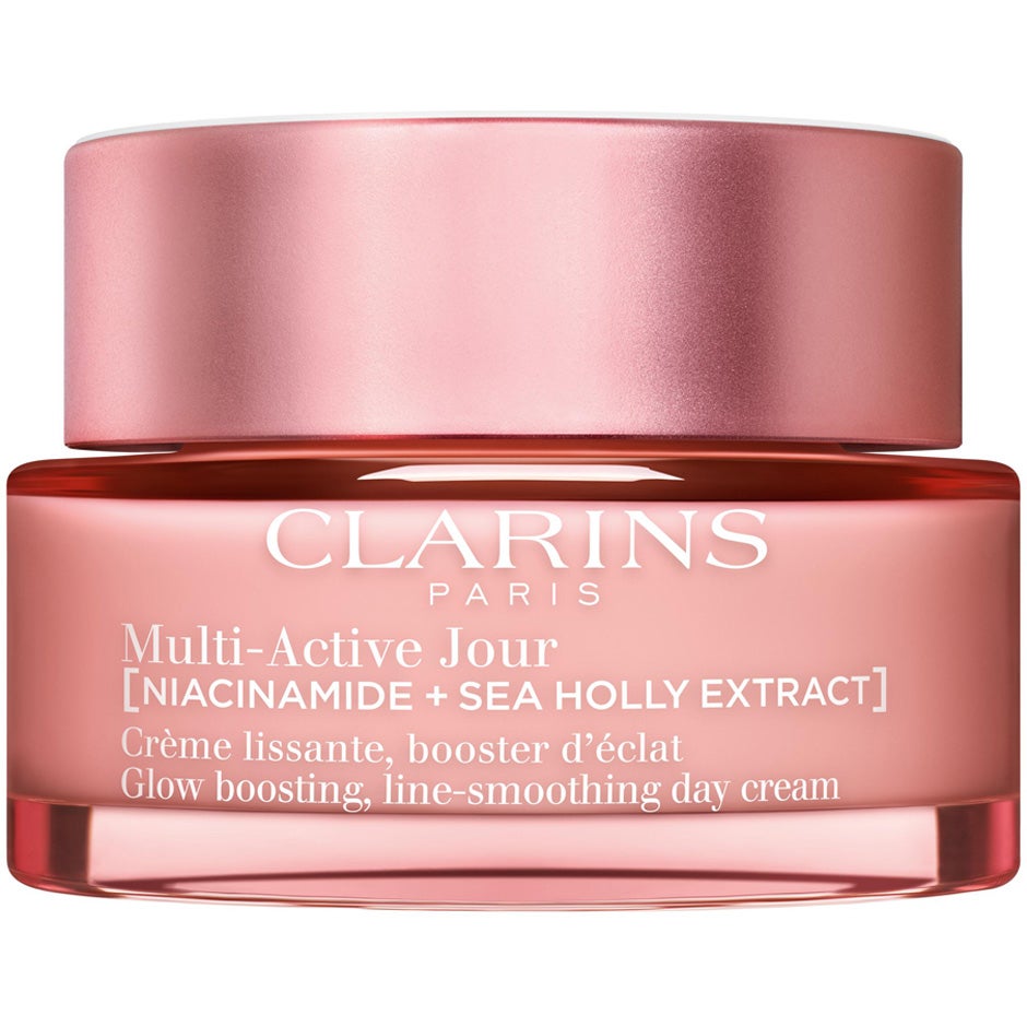 Clarins Multi-Active Jour Glow Boosting, Line-Smoothing Day Cream for Dry Skin - 50 ml billede