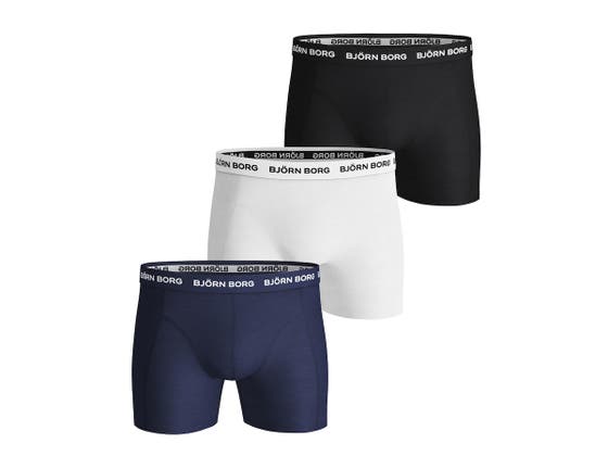 Solid Essential Boxer Shorts 3pk