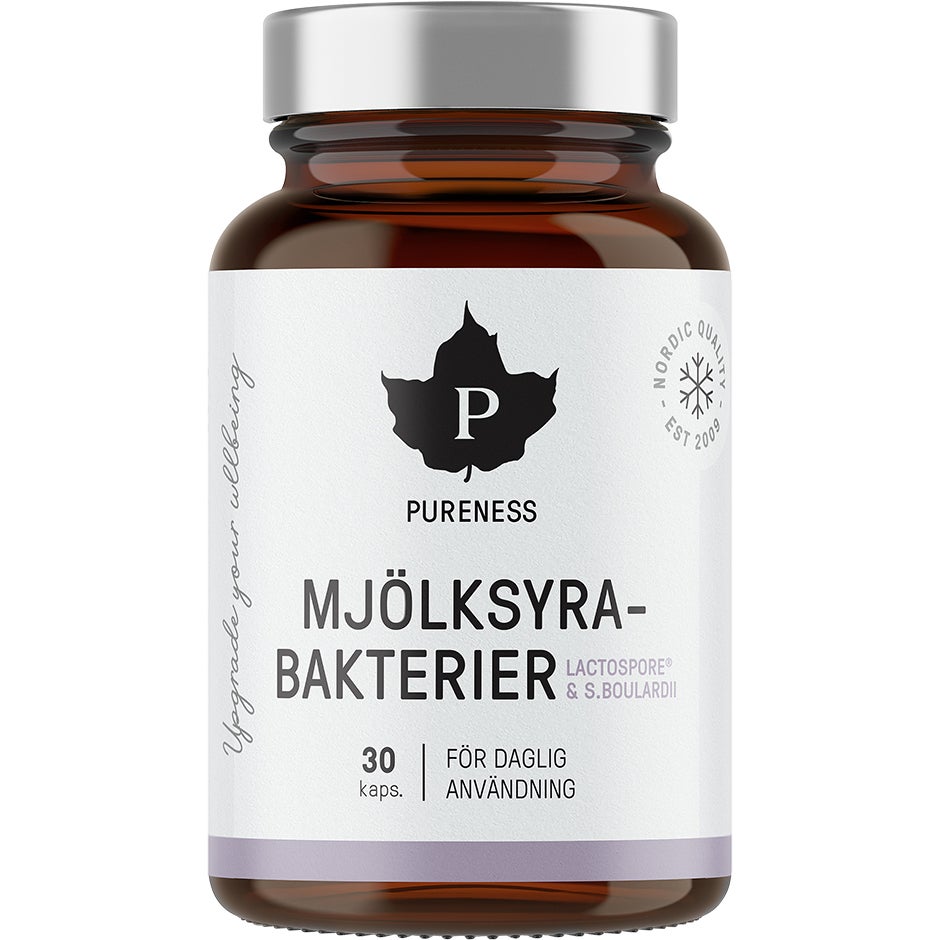 Pureness Mjölksyrabakterier + Bouladrii 30 kapslar