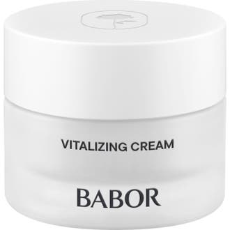 Babor Skinovage Vitalizing Cream 50 ml elvyttävä kasvovoide huurretussa lasipurkissa valkoisella korkilla