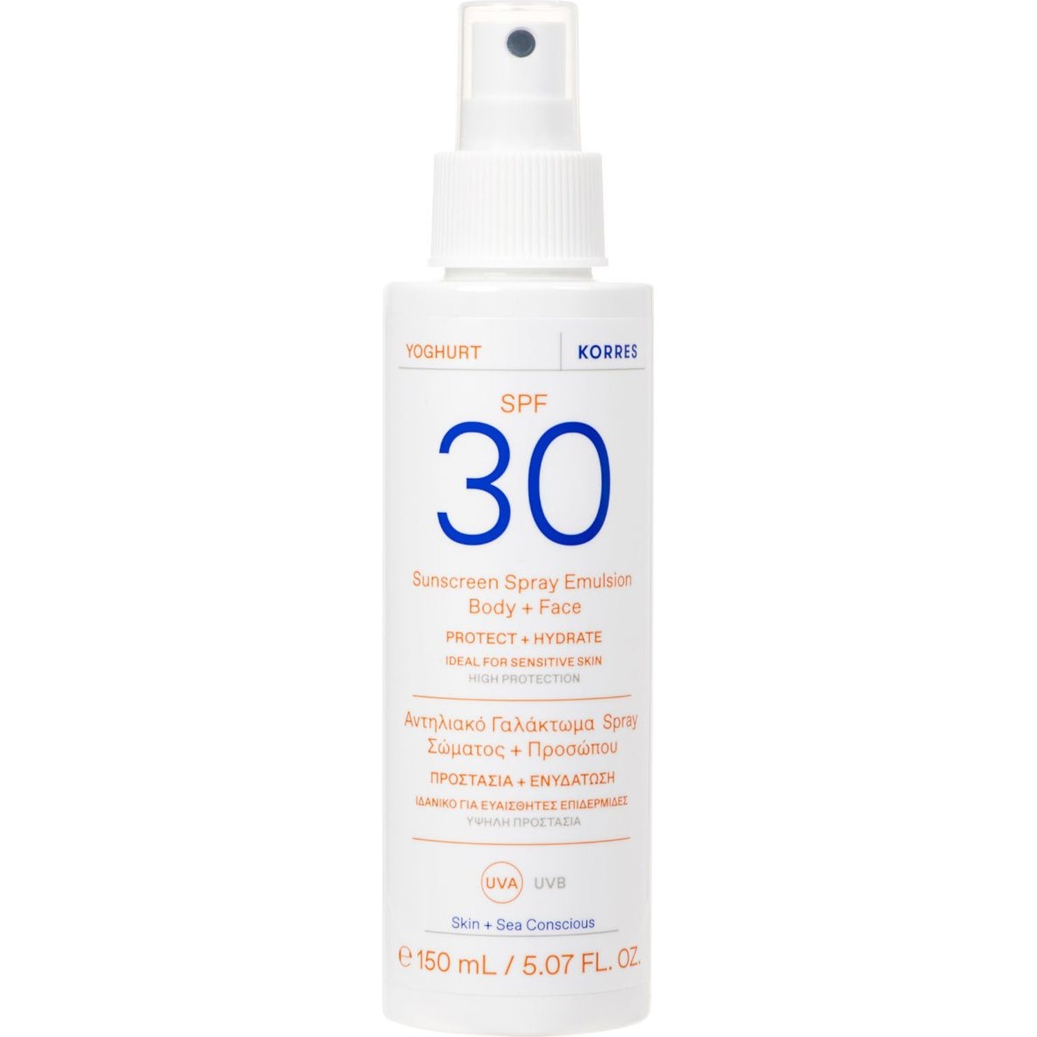 KORRES Yoghurt Sunscreen Spray Emulsion SPF 30 Body + Face 150 ml