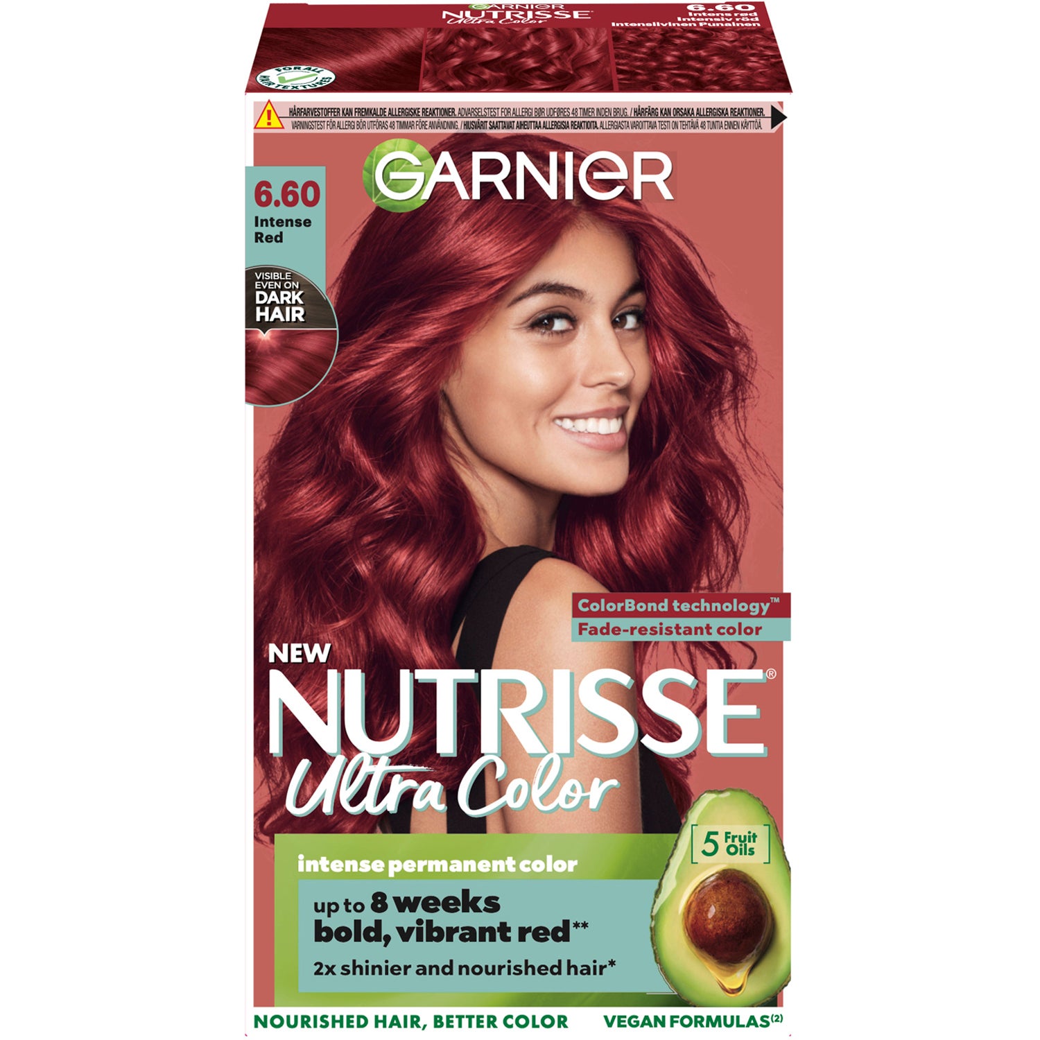 Garnier Nutrisse Ultra Color 6.60 Intense Red  6.60 Intense Red