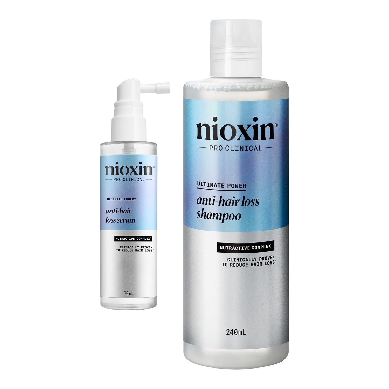 Nioxin Hair Loss Defence System Shampoo 240 ml & Treatment 70 ml - 310 ml