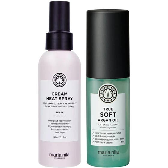 Cream Heat Spray & True Soft Argan Oil