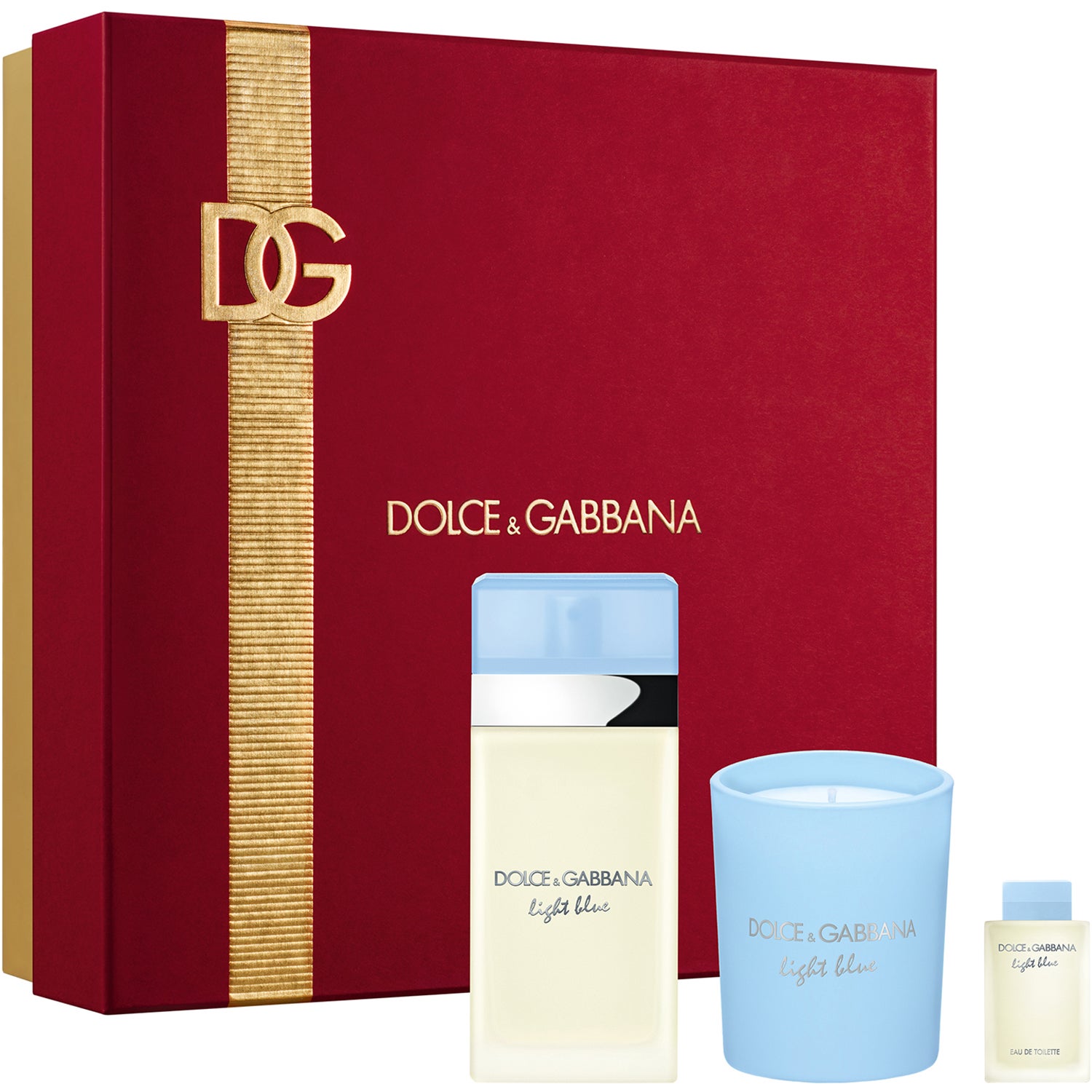 Dolce & Gabbana Light Blue 50 ml + Light Blue Candle + Miniature 5 ml Gift box
