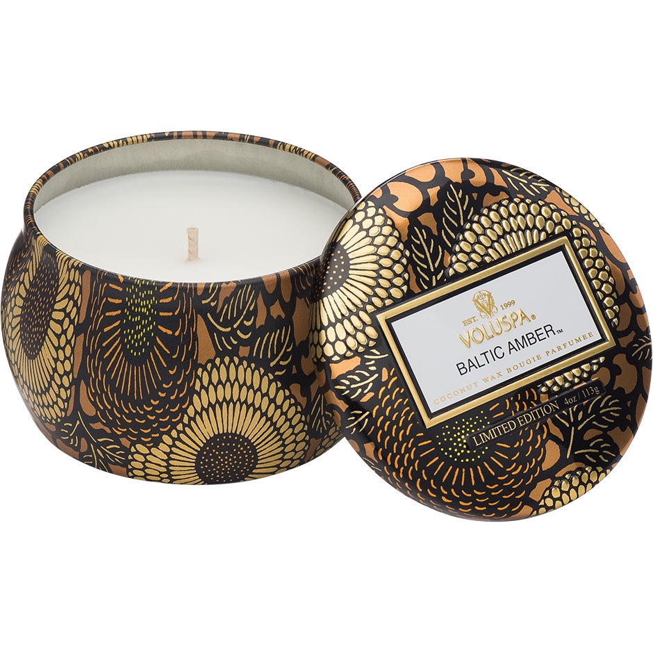 Voluspa Baltic Amber Decorative Tin Candle - 113 g billede