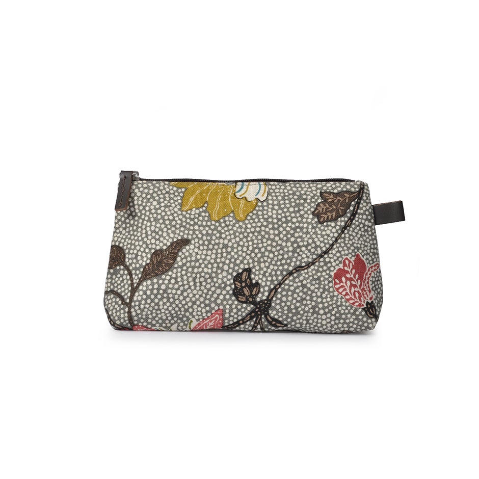 Ceannis Cosmetic Small Flower Linen necessärer dam