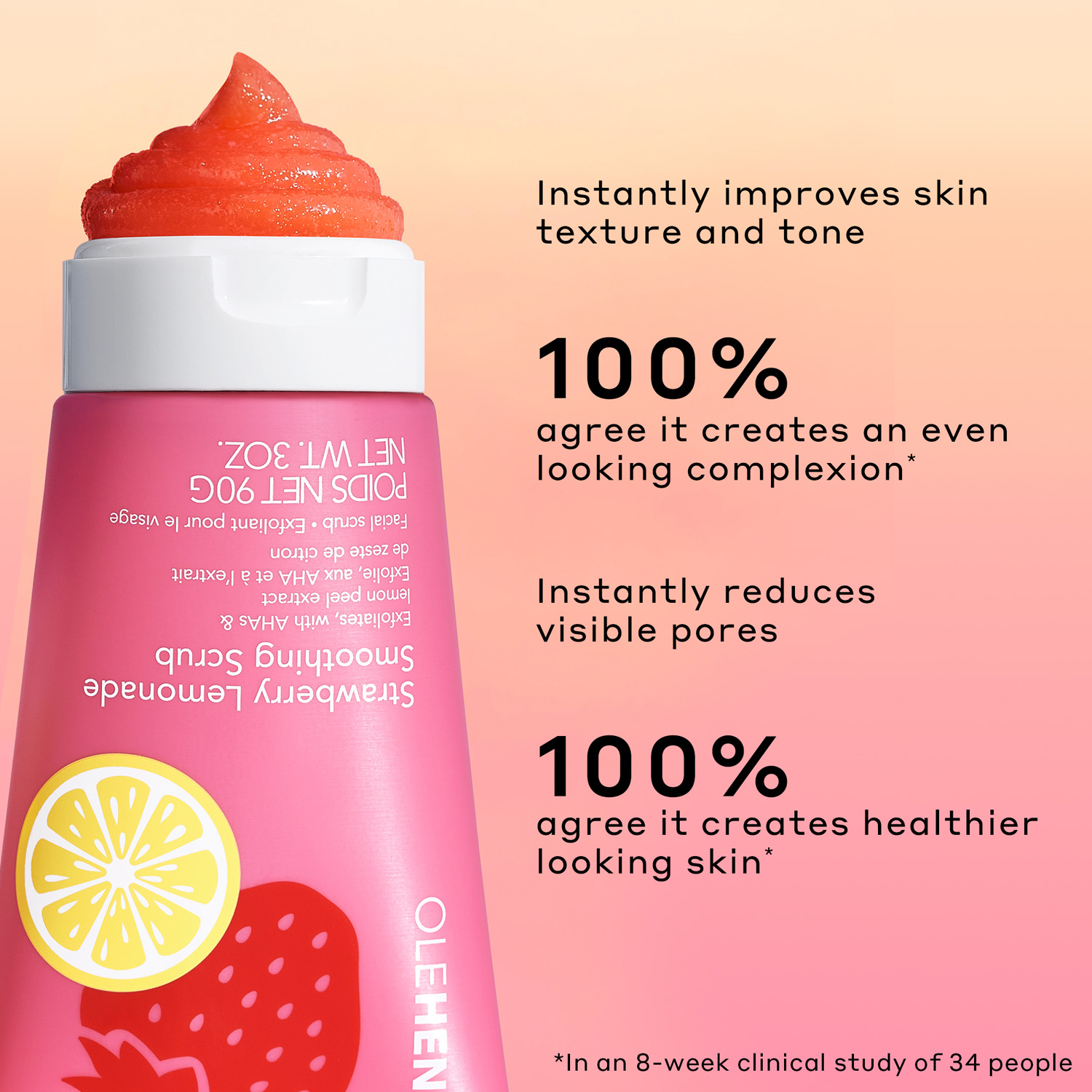 Transform Strawberry Smoothing Scrub