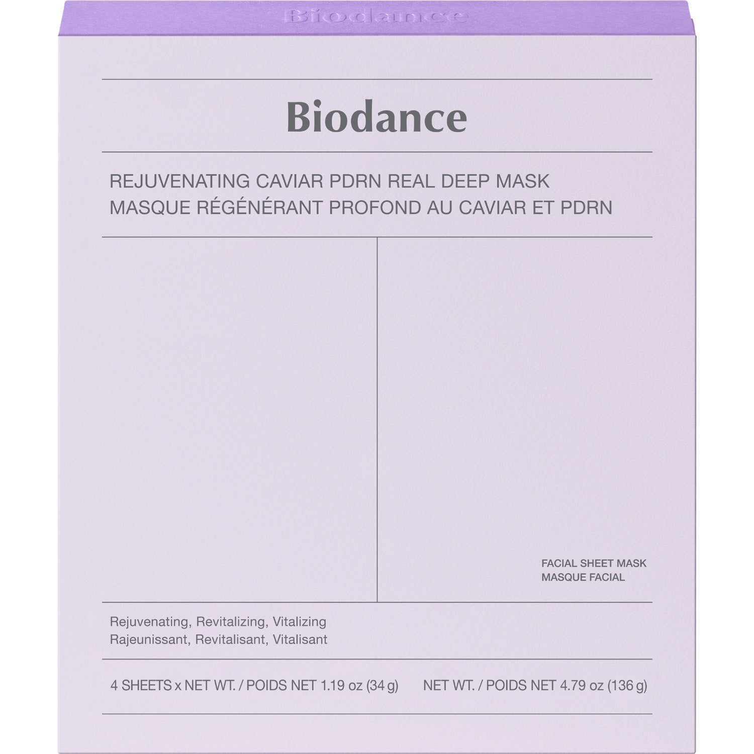 Biodance Rejuvenating Caviar PDRN - Real Deep Mask 4 pieces