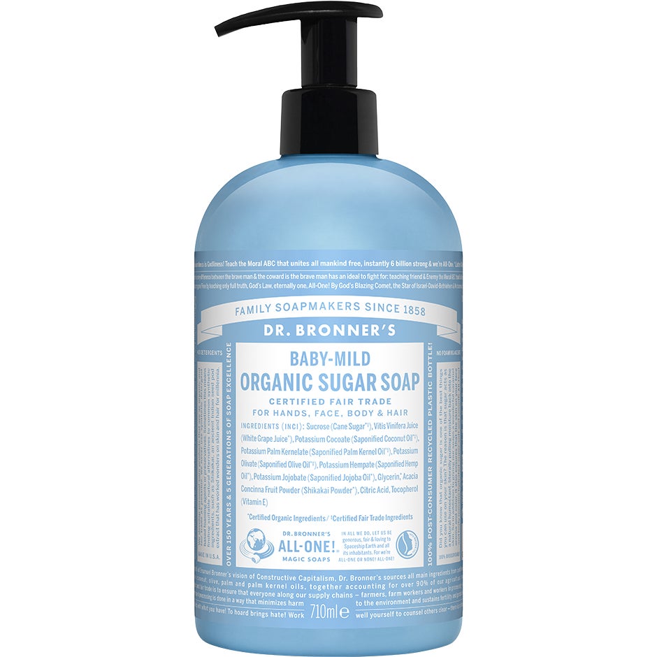 Produktfoto för Dr. Bronner's Organic Sugar Soap Baby-Mild - 710 ml