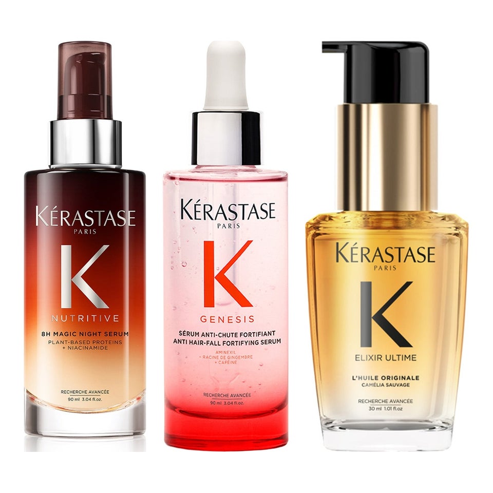 Treatment Trio Overnight Serum, Scalp Serum & Hair Oil
