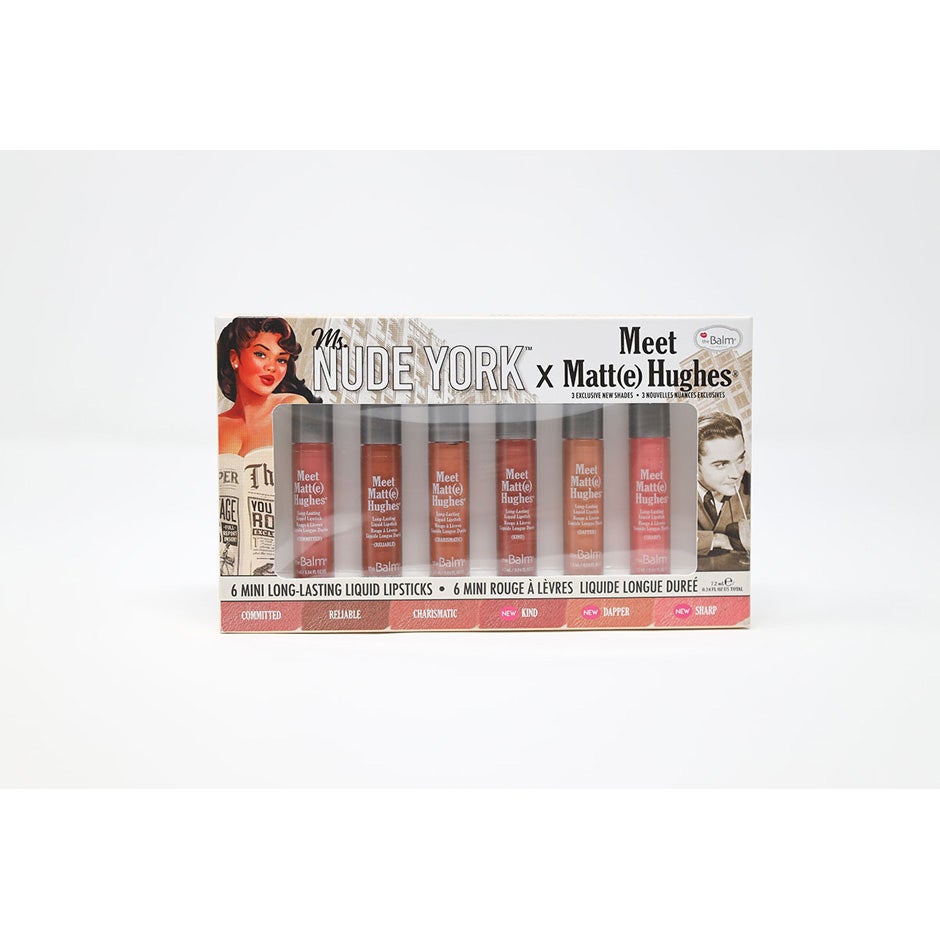 The Balm Meet Matte Hughes 6-pc Mini Lip Kit läppsmink dam