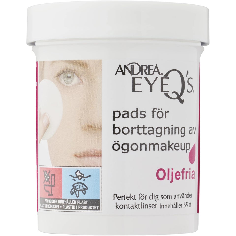 Eye Q Makeup Remover Pads Oil-Free 65 pcs