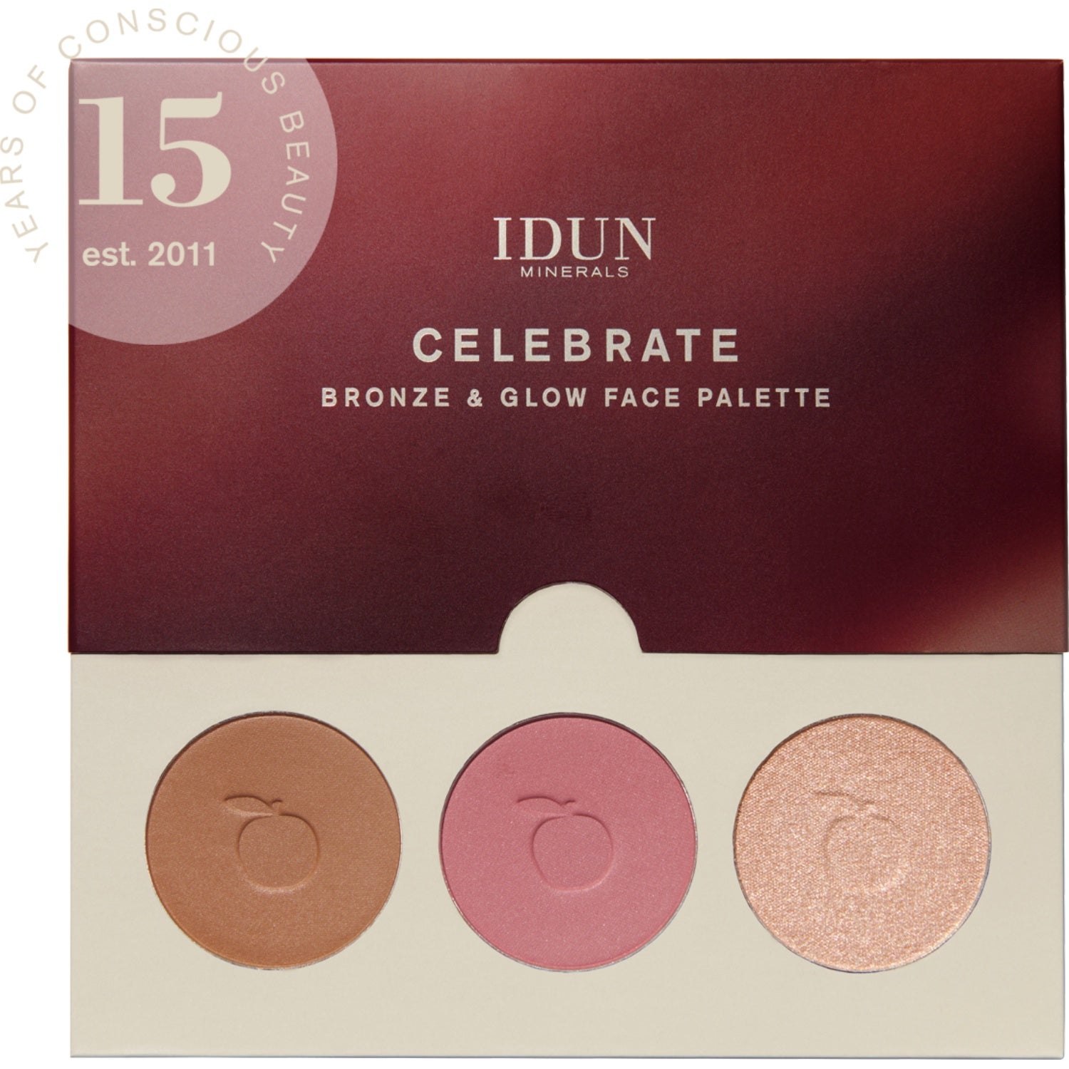 IDUN Minerals Celebrate Bronze & Glow Face Palette puder, rouge & highlighter dam – bild 7